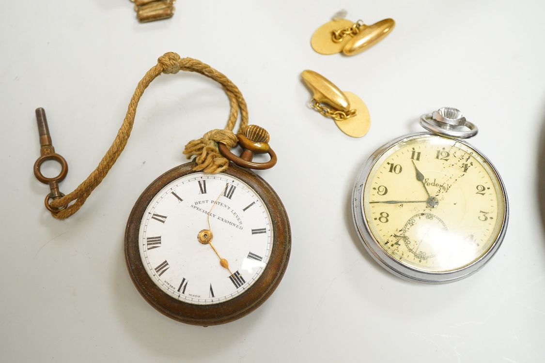 GRV military medal, related Christmas Mary tin, 1914, two pocket watches, etc.
